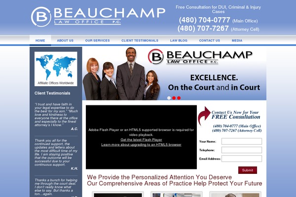 beauchamp-theme theme websites examples