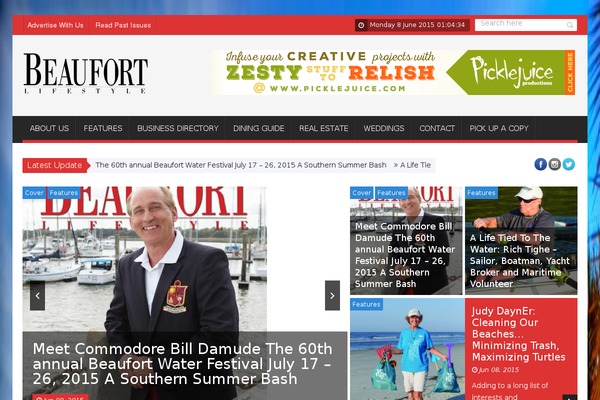 SaladMag theme site design template sample