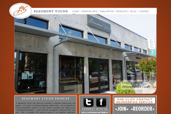 Vision theme site design template sample