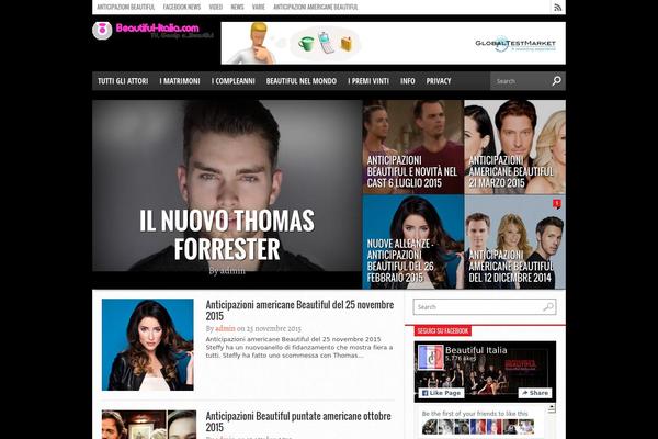 Hot Topix theme site design template sample