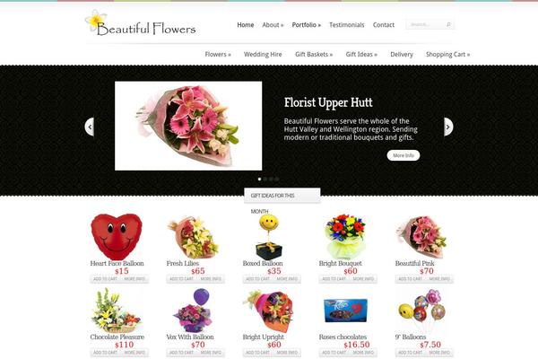 Boutique theme site design template sample