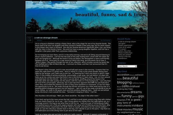 Bluepress theme site design template sample