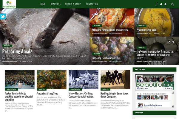 Top News theme site design template sample