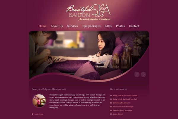 Beauty-center theme site design template sample