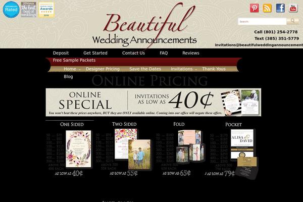 Wedding theme site design template sample