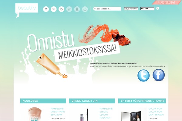 beautify.fi site used Beautify