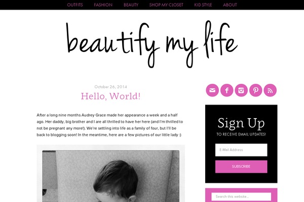 beautifymylifeblog.com site used Bml