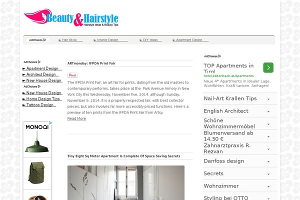 beautyandhairstyle.com site used Pinkandmilk