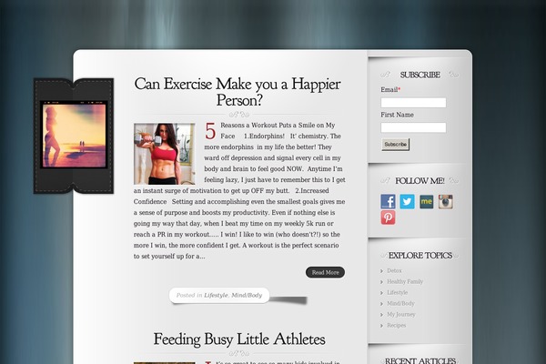 Memoir theme site design template sample