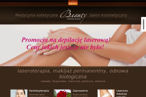 Beauty theme site design template sample