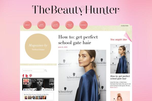 Beauty theme site design template sample