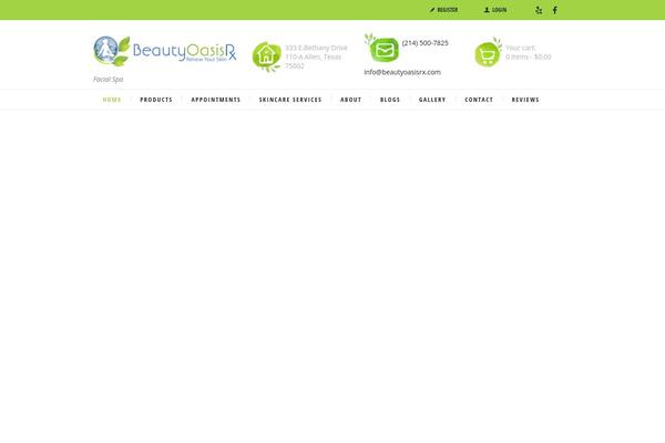 Organic-beauty theme site design template sample