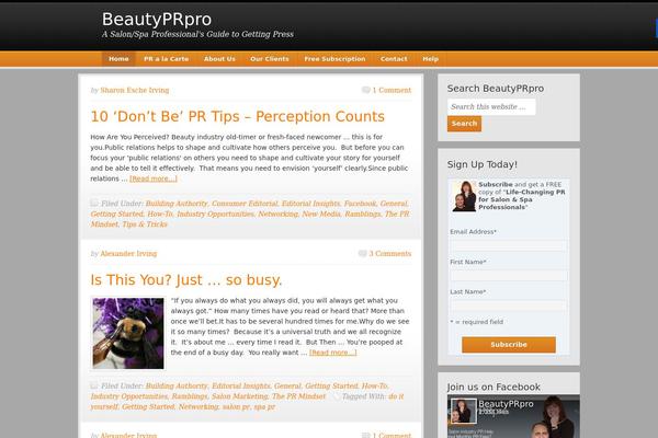 Gleam theme site design template sample