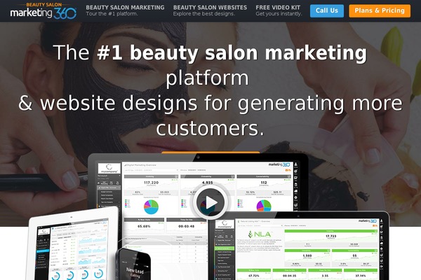 Marketing360-vertical theme site design template sample
