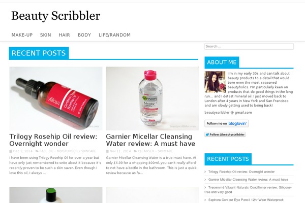 beautyscribbler.com site used Verge-pro