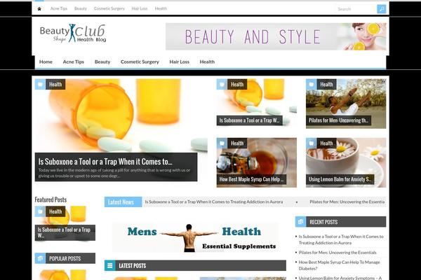 Spirit theme site design template sample