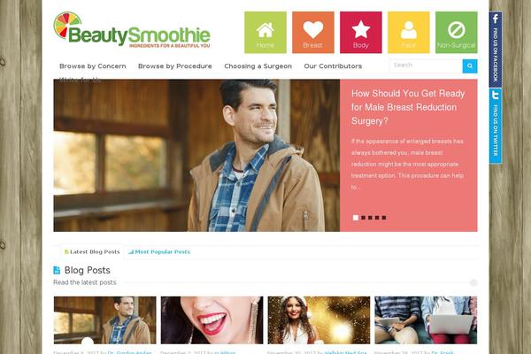 beautysmoothie.com site used Pandora – Responsive Magazine Theme