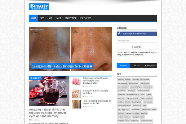 Jarida theme site design template sample