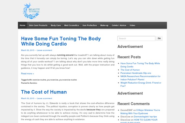Light theme site design template sample