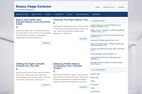 Beauty theme site design template sample