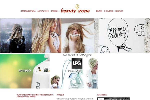 Beauty theme site design template sample