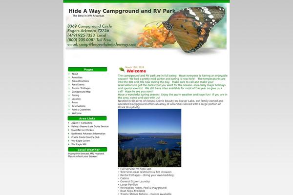 beaverlakehideaway.com site used Nature-shine