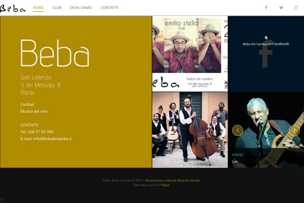 bebadosamba.it site used Dw-fixel_1.0.7_theme