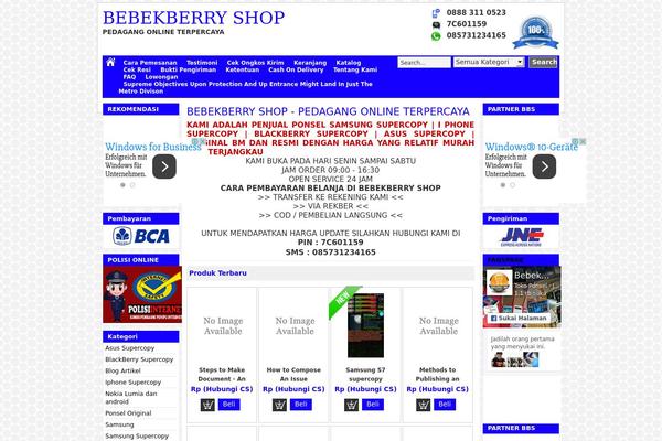Wptoko theme site design template sample