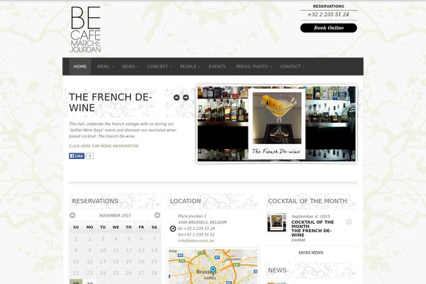 Diner theme site design template sample