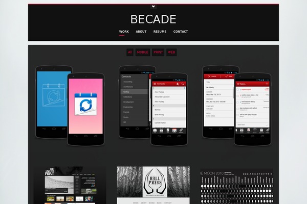 becade.com site used Terso-wordpress