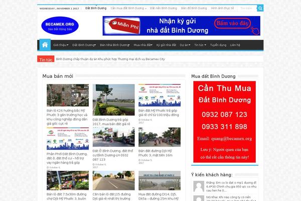 becamex.org site used Theme2015