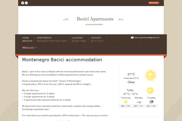 Nice Hotel theme site design template sample