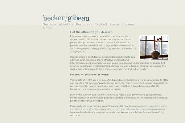 beckergibeau.com site used Bandg2010