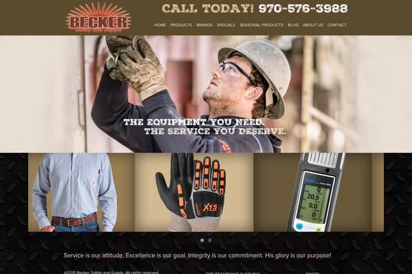 Becker theme site design template sample