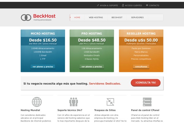 beckhost.com site used Bh2013