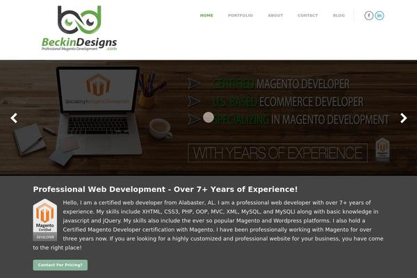 beckindesigns.com site used Daylite