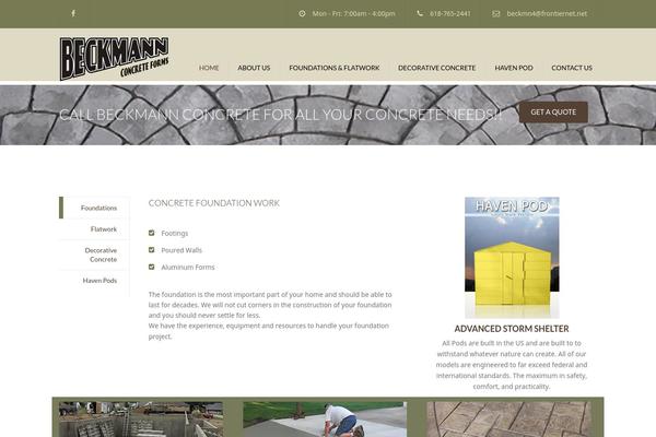 Constructo theme site design template sample
