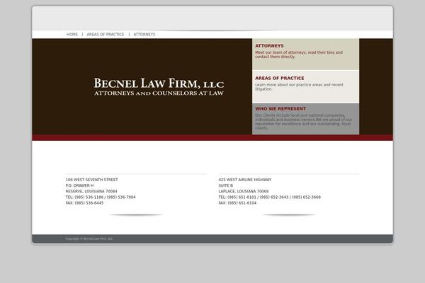 becnellaw.com site used Thecorporate3