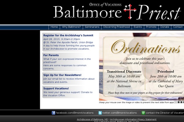 becomeapriest.org site used Consus