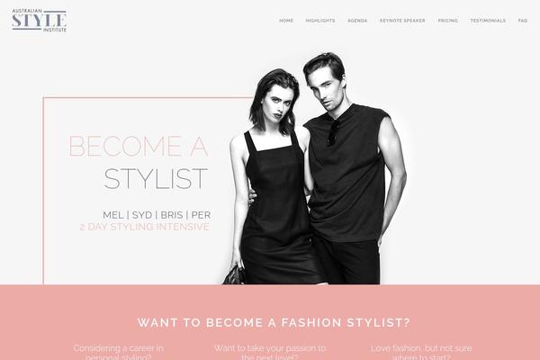 Infine theme site design template sample