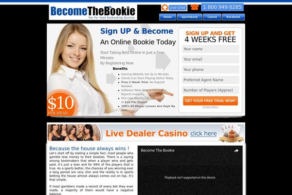 becomethebookie.com site used Realbookiev3