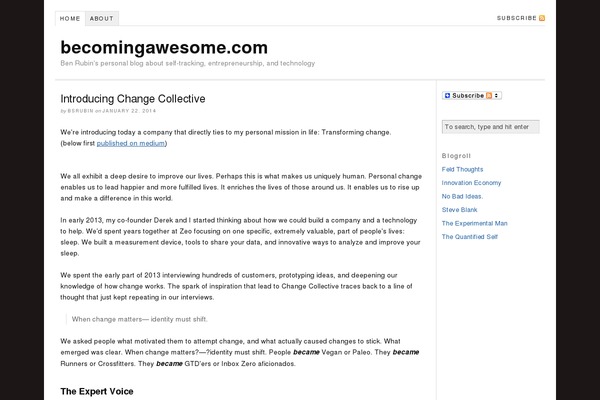 Thesis 1.6 theme site design template sample