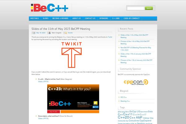 Blue and Grey theme site design template sample
