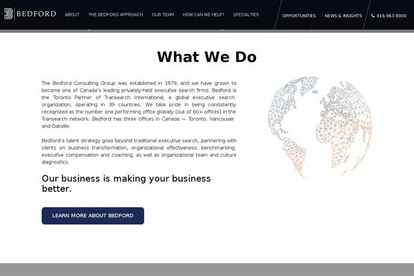 Bedford theme site design template sample