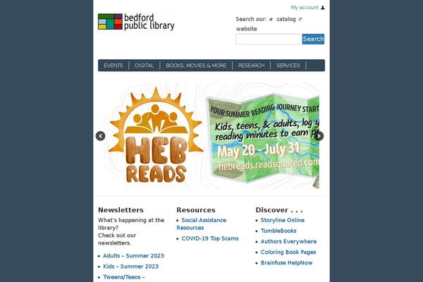 Site using Library-bookshelves plugin