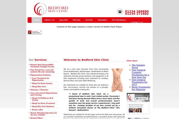 Cosmetic theme site design template sample