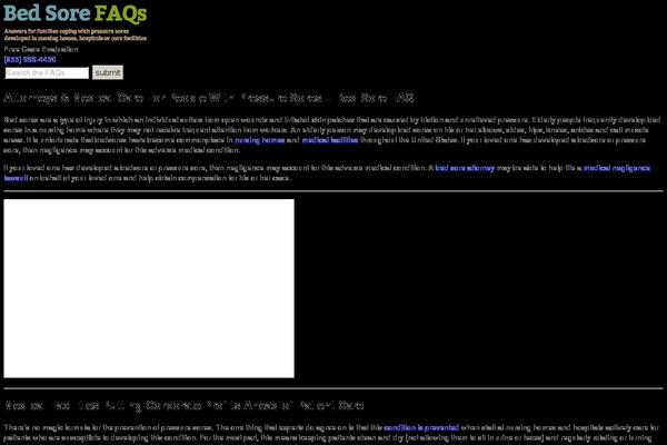 bedsorefaq.com site used Bedsorefaq