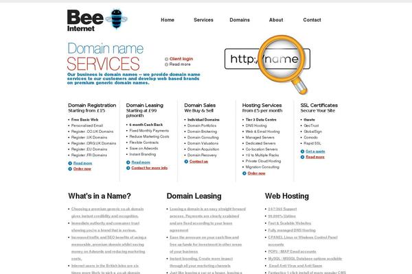 Bee theme site design template sample