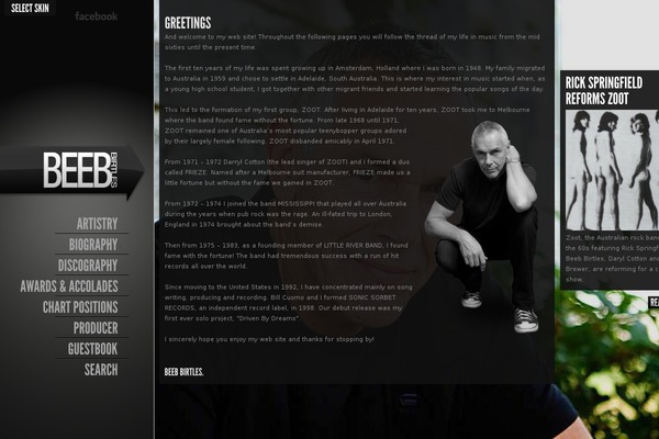 Stuff theme site design template sample