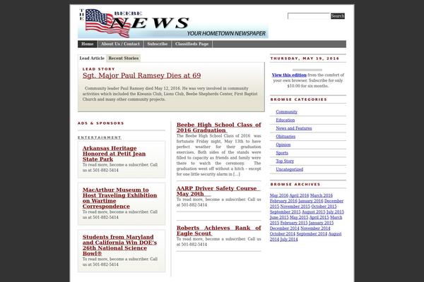 BranfordMagazine theme site design template sample